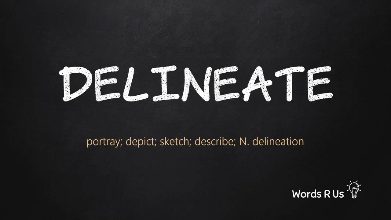 How to Pronounce DELINEATE in American English YouTube