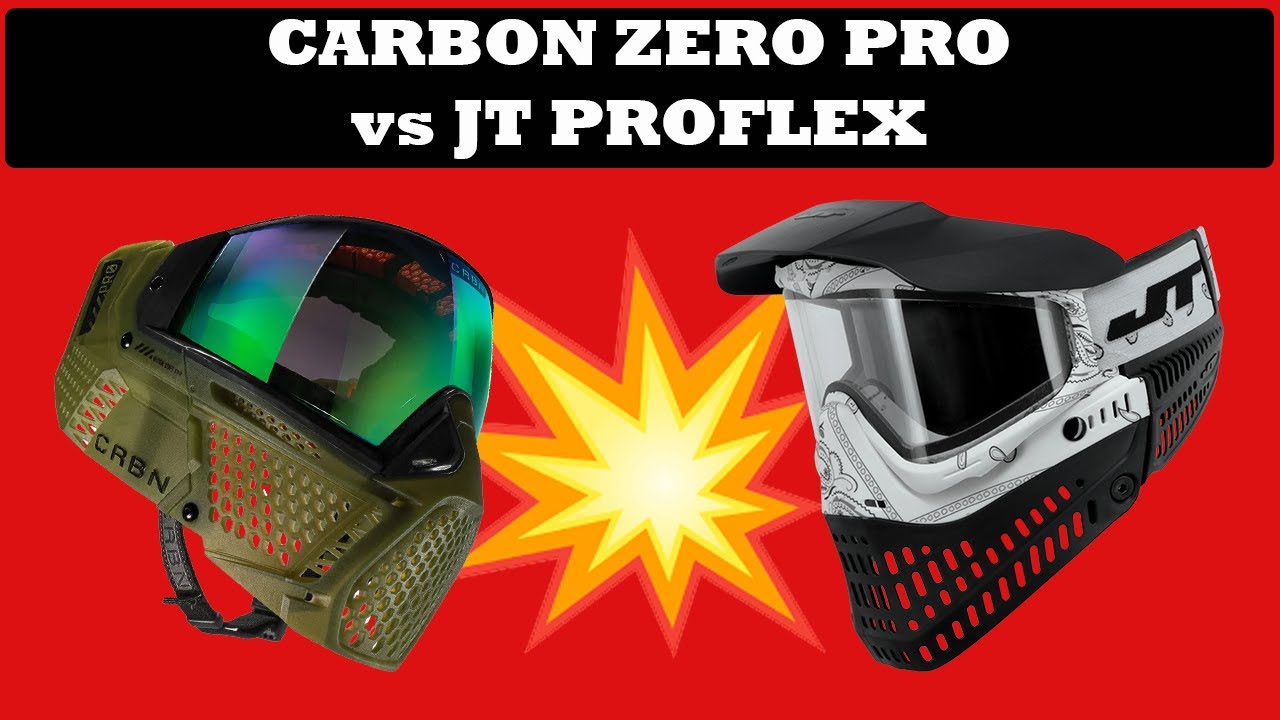 BEST PAINTBALL MASK EVER?!  Carbon Zero Pro vs JT Proflex