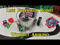 Line Follower Robot Without Arduino Using L298N Motor Driver and IR Sensors