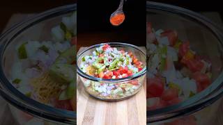 Bhujia Bhel Chaat 🤤 | Quick Snacks recipe #shorts #bhel