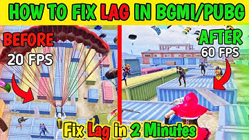 How To Fix Lag In Bgmi 🔥 Fix Lag In Low End Device 3.1 |Bgmi Lag Fix Solution|Lag Issue Fix in Bgmi