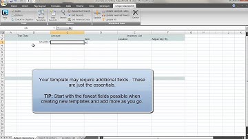 Excel SmartClient: Inventory Adjustments
