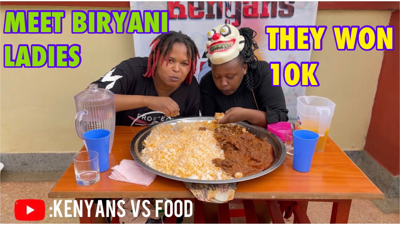 THEY WON 10K IN KENYANS VS FOOD SHOW! MEET BEAUTIFUL BIRYANI LADIES!! BEEF BIRYANI EATING CHALLENGE