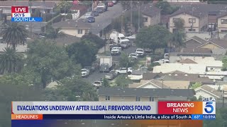 Evacuations underway in South L.A. after illegal fireworks found Wealth