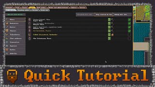 Dwarf Fortress  - Quick Tutorials - Labors and Tasks