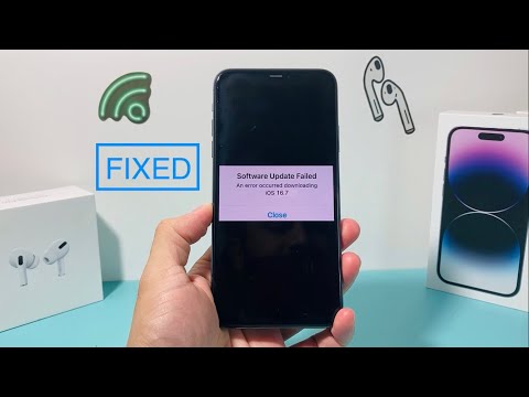 Software Update Failed An error occurred downloading iOS 16.7 (FIXED)