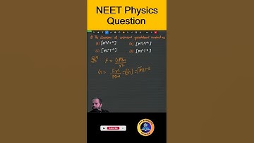 Units And Dimensions Question 6 | NEET Physics Numerical #numericals #neet #physics