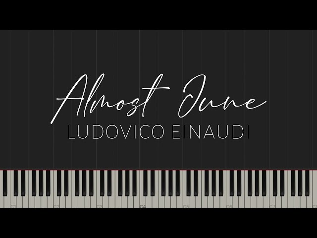 Almost June - Ludovico Einaudi (Piano Tutorial) class=