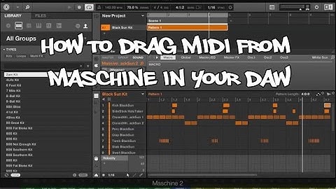How to Drag Midi or Audio Clip out of Machine into DAW - Maschine Tutorials