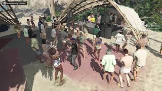GTA V Beach Party Dance video Royalty Free Gameplay Footage aKOn Op screenshot 5