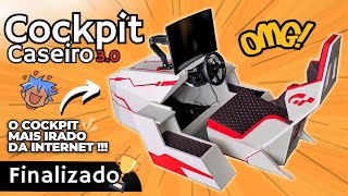 Cockpit caseiro modelo 3.0 parte final. Veja como ficou meu novo Cockpit caseiro de MDF (DIY).