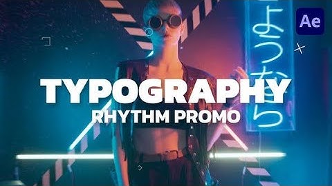 Typography Rhythm Promo AFTER EFFECTS Template Videohive 32773624
