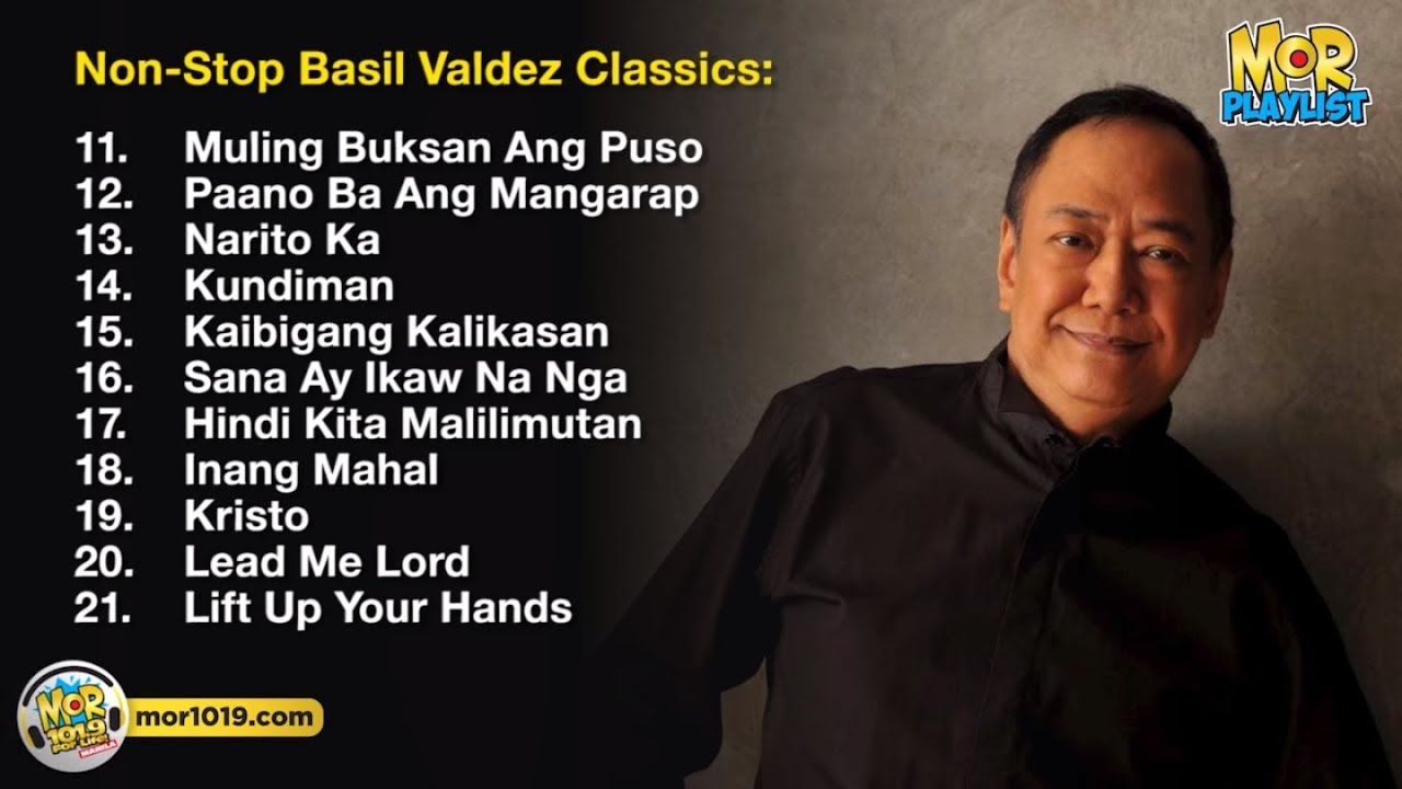 ⁣Non Stop Basil Valdez Classics  | MOR Playlist Non-Stop OPM Songs 2018 ♪