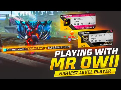 100 Level Player Vk Mr owii streamer shoked 😱#foryou #freefire
