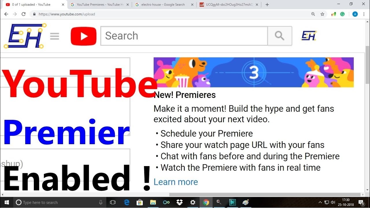 YouTube Premiere Feature Enabled ! | Electro house | Daniyal Qureshi creativity thesaurus