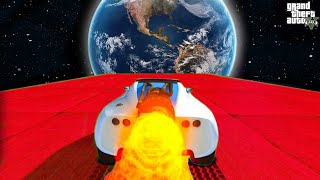 100.000% IMPOSSIBLE Rocket Car Parkour No One Can Win in GTA 5! screenshot 5