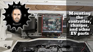 VW Bus Electric Conversion Part 4: Controller, Charger, and other component mounting #evconversion by Fix It Scotty 629 views 1 year ago 20 minutes