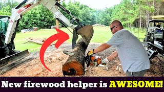 New Helper Is AWESOME! Bobcat E35 Mini Excavator