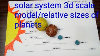 solar system 3d model/solar project / scale model of solar system/ relative size model of planets