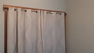 IKEA curtains closet door