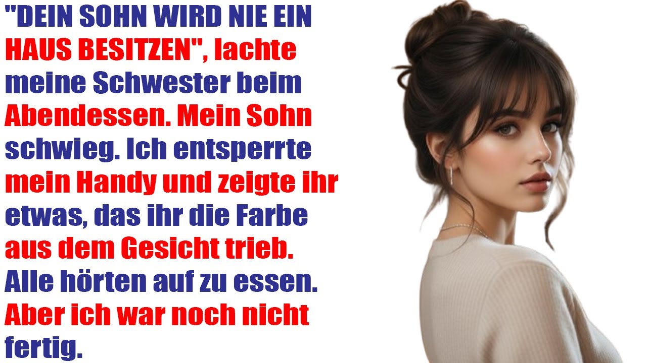 „Mein Sohn wird nie ein Haus haben“ – Sie lachte, doch ich enthüllte die Wahrheit