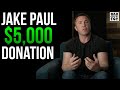 Jake Paul donates $5000 to UFC Fighter...