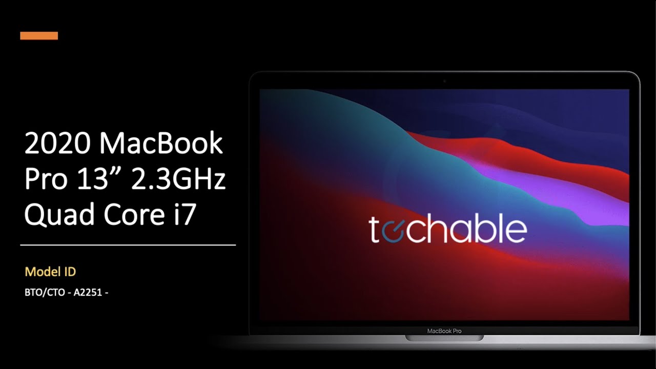 2020 Apple MacBook Pro 13-Inch 2.3GHz BTO/CTO A2251