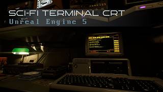 Sci-Fi Terminal CRT System | Unreal Engine 5