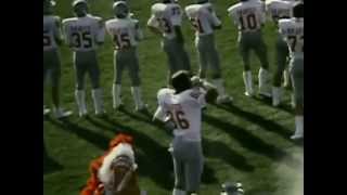 Steve Parker playing football for Bountiful High School 1974