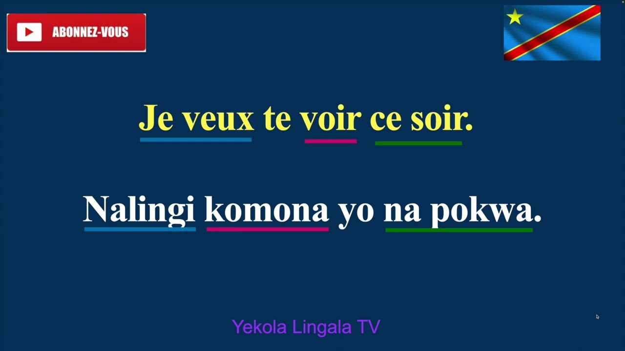200 VERBES LES PLUS UTILISÉS EN LINGALA, LEÇON 8. APPRENDRE  VERBES EN LINGALA DES PHRASES SIMPLES