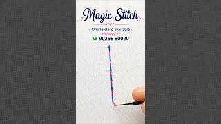 Magic Stitch Step by Step Tutorial | Easy Embroidery #shorts #shortsfeed #aariwork #embroidery