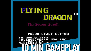 10 Minute Gameplay: Flying Dragon: The Secret Scroll (1989) NES