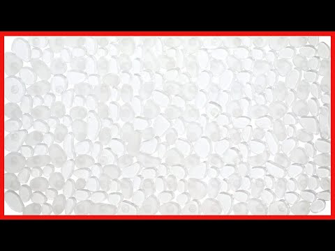 iDesign Pebblz Suction Non-Slip Bath <strong>Mat</strong> for Shower Bathtub Stall, Set of 1, Clear