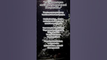 The moment you realize they never cared like you did… #shorts