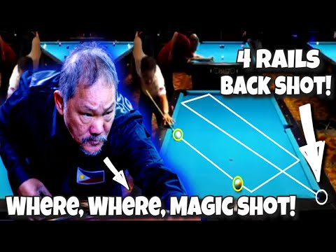 You won't Believe it when Efren Reyes shows his Pocketing Skills on Bank Shots during Final Match