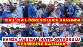 Civil Civil Öğrenci̇leri̇mi̇zi̇n Arasinda Hamza Taş İmam Hati̇p Ortaokunun Kermesi̇ne Katildik.