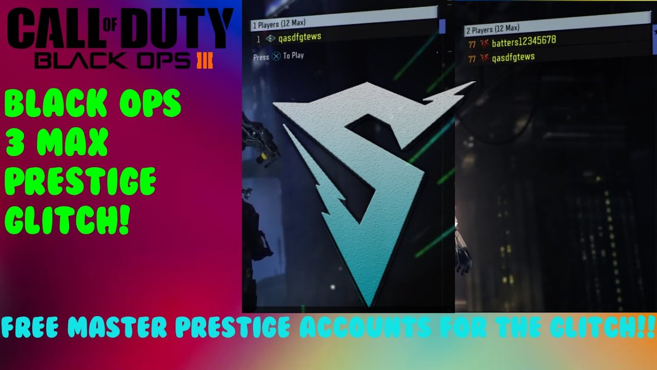 Call of Duty Black Ops 3 Prestige Master Glitch TUTORIAL | Free PRESTIGE MASTER Account!