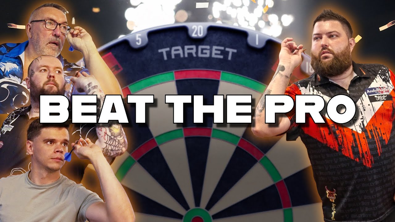 AMATEUR DART PLAYERS VS WORLD CHAMPION