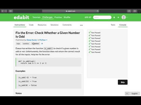 Python Function: Check Whether a Number Is Odd