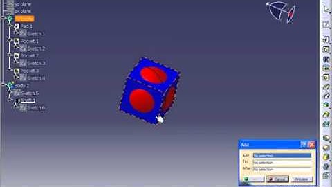 Tutorial Catia 99  Boolean Add   YouTube