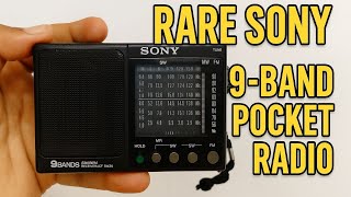 SONY 9 BANDS RECEIVER ICF-SW20 ポータブルラジオ RARE SONY ICF-SW20 | 9-Band Pocket Radio That Still Works Like