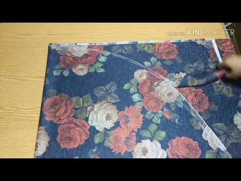 قص كلوش قصير من الامام وطويل من الخلف بقماش شتوي 