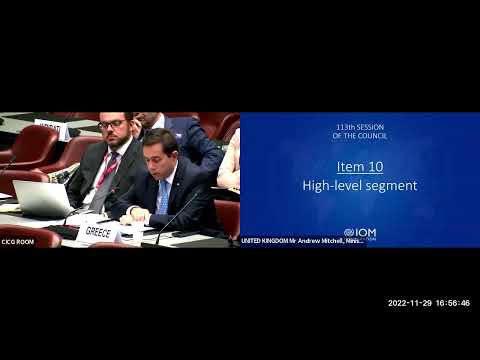 20221130 IOM 113th Council, Notis Mitarachi's speech