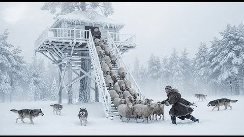 90 Year Old Woman Fights Off Wolves to Save 1000 Snow Sheep  Yakutia Survival