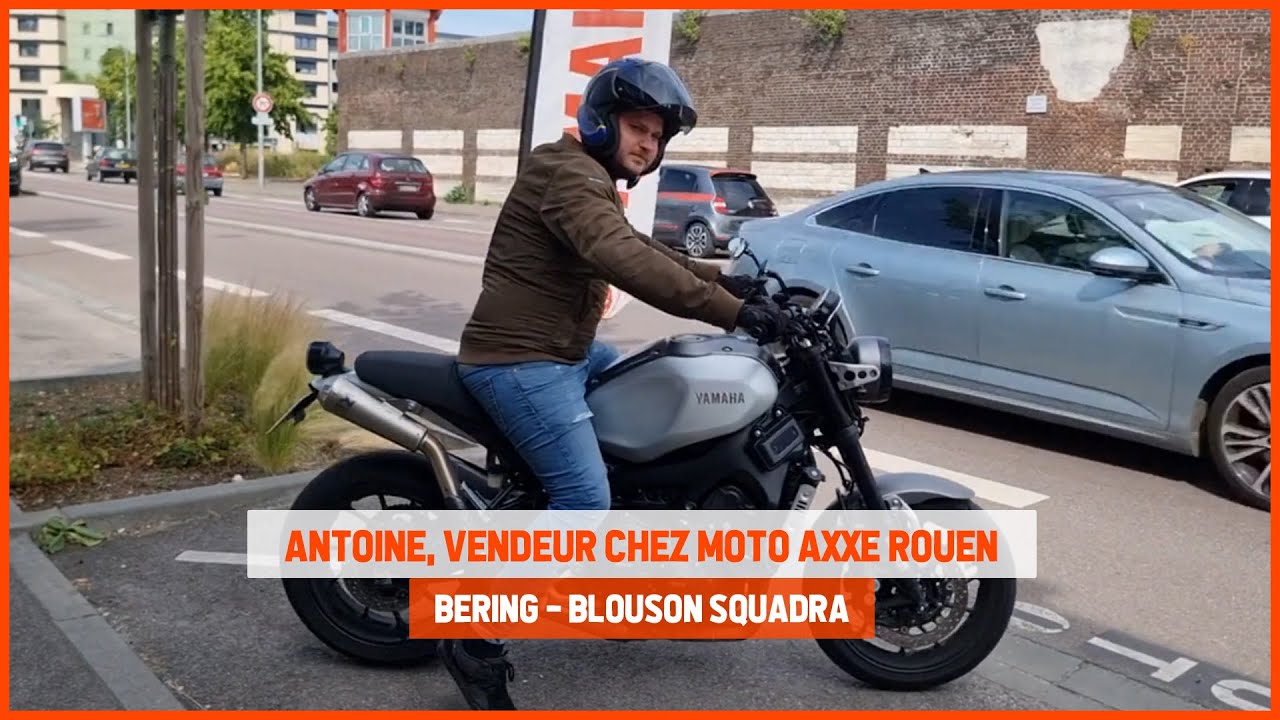 Test du blouson textile Bering Squadra par Antoine de chez Moto Axxe Rouen.  - YouTube