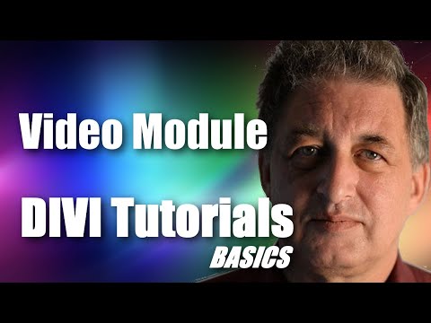 #25 DIVI Theme Tutorial for Beginners -  DIVI Video Module