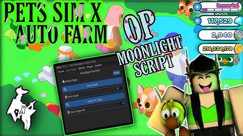Arceus X 😍Moonlight Script😍 **Pets Sims X GUI** Auto Farm Unlock Pet