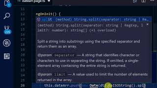 Getting all dates between two dates in ionic 5 app