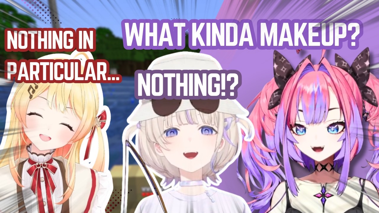 TEE-TEE Overload! Kanade, Vivi & Hajime COSMETICS GIRLS TALK Is TOO CUTE & FUNNY!! | Hololive Clip