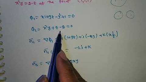 Angle Between Normal to the surface(vectors) / problems/formula